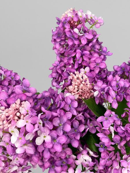 Сирень искусственная из сатина, фуксия, 98 см К14007 фото