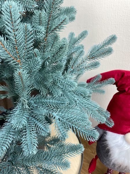 Штучна ялинка лита Traditional в горщику, блакитний, 90 см Н01022 фото