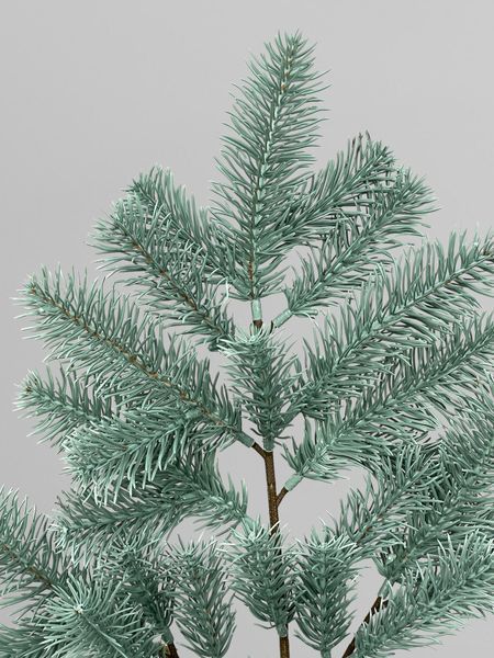 Гілка хвойна лита Premium збірна, блакитний, 53 см Н03002 фото